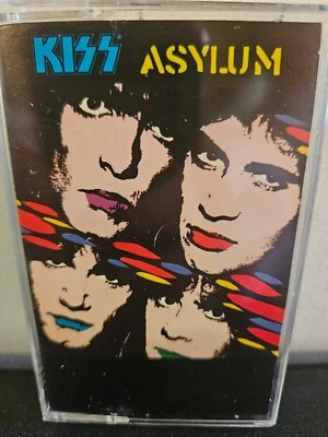 KISS Asylum 1985 CASSETTE TAPE PAUL STANLEY GENE SIMMONS HARD ROCK - Image 1 of 4