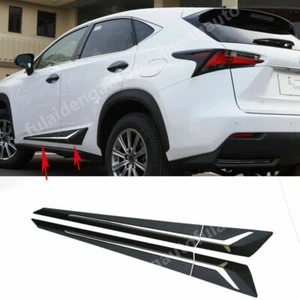 For Lexus NX200t NX300 2015-2021 ABS Side Bodykit Moulding Cover W/ Chrome Trim - Picture 1 of 6