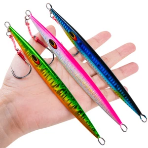 1PC Metal Jig Vertical Jigging Butterfly Big Game Saltwater Lures 80g 100g 150g - Picture 1 of 12