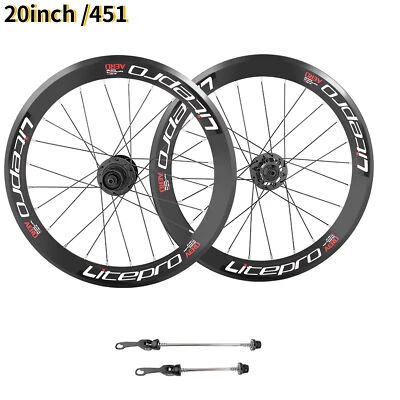 20inch Vorne Hinten Fahrrad Radsatz 451mm 100/135mm MTB Fahrrad Räder Tiefe 40mm - Bild 1 von 4