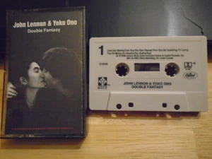 RARE OOP club John Lennon Yoko Ono CASSETTE TAPE Double Fantasy BEATLES rock '80 - Picture 1 of 2