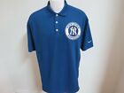 Sz M-2XL Blue Yankees Nike Dri-Fit Mens Polyester #80A Polo Shirt