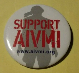 Spilla pulsante da collezione supporto AIVMI aivmi.org veterani organizzazione commemorativa - Foto 1 di 4