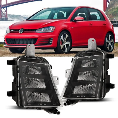 Luces antiniebla LED para Volkswagen Golf GTI 2014-2017 luces de conducción lentes transparentes 1 par Foto 1 de 4