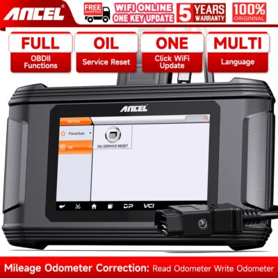 ANCEL DM500 OBD2 Scanner Car Odometer Correction Mileage Adjustment Oil Reset - Image 1 of 4