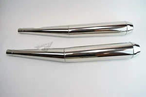 Keihan 40mm Stainless Steel Silencers Mufflers BMW R100 Models R100R R100RS - Picture 1 of 2
