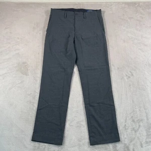 Polo Ralph Lauren Dress Pants Men 30x29.5 Grey Stretch Straight Fit Preppy - Picture 1 of 10