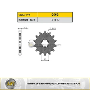 POUR HONDA XR L 125 2005 PIGNON SUNSTAR PAS 428 AVEC 15 DENTS - Picture 1 of 1