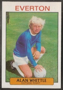 A&BC-FOOTBALL 1971 PURPLE BACK DYK-#074- EVERTON - ALAN WHITTLE 