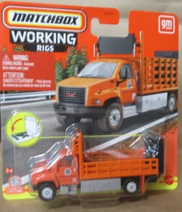 Matchbox Working Rigs GMC 3500 Attenuator Truck Orange 1:87 scale diecast - Picture 1 of 4