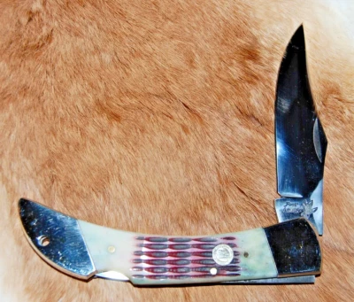 Frost столовые приборы большой 110 замок рифленая кость ручки складной нож #2 - Изображение 1 из 3