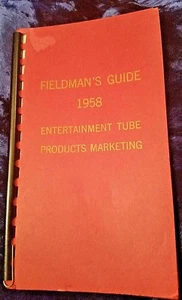 De colección RCA TV 1958 Fieldmen's Guide TUBO DE ENTRETENIMIENTO PRODUCTOS Marketing - Imagen 1 de 3