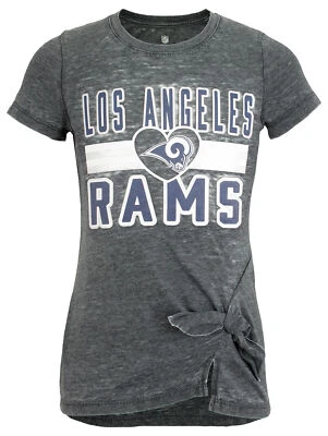 Outerstuff NFL Youth Girls (4-14) Los Angeles Rams Heather Burnout Tee - Image 1 of 2