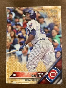2016 Topps Jorge Soler Gold #7/10, 2nd Year Not RC - Picture 1 of 7