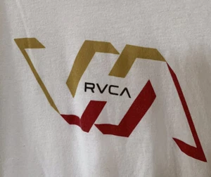 RVCA VA Men’s White T Shirt Size M Balance Of Opposites - Picture 1 of 5