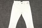 BLANKNYC RIPPED CUT KNEE WHITE 32 WOOSTER SLIM FIT JEANS MENS NWT NEW