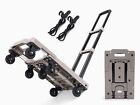 Hand Truck, Folding Hand Truck Foldable with 7 Wheels 500lbs Heavy Duty Hand ...
