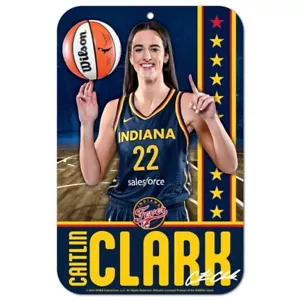 CAITLIN CLARK INDIANA FEVER 11"X17" PLASTIC SIGN DURABLE POSTER WNBA LICENSED - Picture 1 of 1