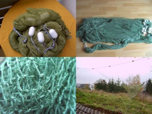 Red de tracción red de arrastre 15m x 1,7m con bolsa de recogida 14 x 14mm Koi 1mm grosor ¡NUEVA!! - Imagen 1 de 3