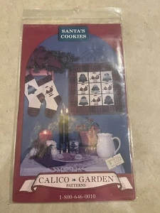 Calico Garden Santas Wall Cookies Hanging and Stocking Quilt Patterns - Picture 1 of 2