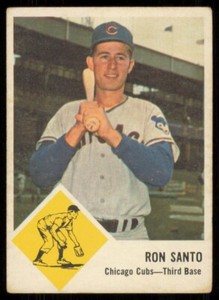 1963 FLEER RON SANTO CHICAGO CUBS #32 VG/EX