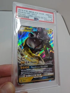 2018 Pokémon SM Black Star Raikou GX Holo Promo LGND/JOHTO GX PC #SM121 PSA 9 - Bild 1 von 4