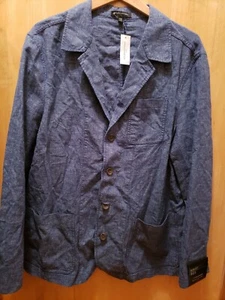 NWT Banana Republic 44R Mens Linen Blazer Blue BRAND NEW Jacket - Picture 1 of 9