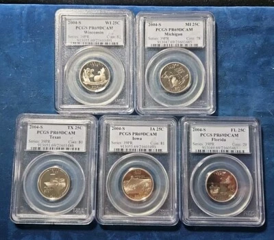 2004 S Clad State Quarter Set PCGS PR69DCAM - Image 1 of 2