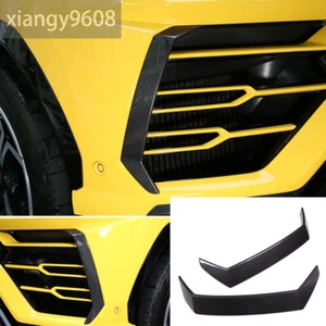 2x rejilla frontal de fibra de carbono real borde lateral para L@mborghini URUS 2018-2021 - Imagen 1 de 12
