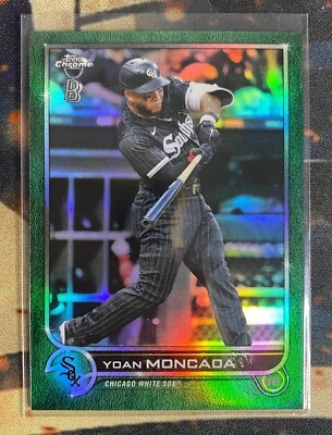 2022 Topps Chrome Ben Baller Green Refractor #127 Yoan Moncada /99 White Sox - Image 1 of 2