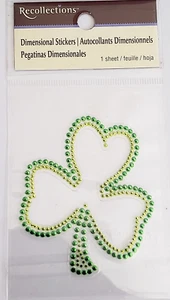 RECOLLECTIONS Dimensional Stickers - SHAMROCK - Picture 1 of 2