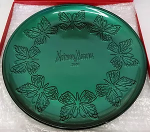 Servizio piatti natalizio verde Neiman Marcus 2014 bordo farfalle Natale - Foto 1 di 7