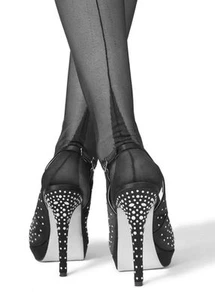 Vintage Sandra French Heel Seamed Pantyhose-Medium/Large/XL/2XL *SPECIAL OFFER* - Picture 1 of 5