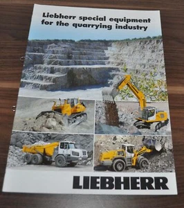 2014 Liebherr Special Equipment Quarrying Industry Mining Brochure Prospekt - Picture 1 of 10