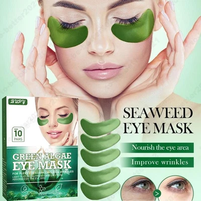 20PCS Seaweed Breighten Tightening Eye Mask Anti-Wrinkle Hydrating Eye Patches - Image 1 of 4