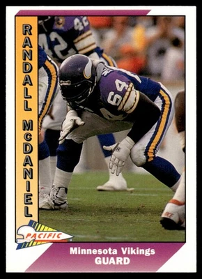 1991 PACIFIC RANDALL MCDANIEL #293 MINNESOTA VIKINGS 1806 - Image 1 of 2