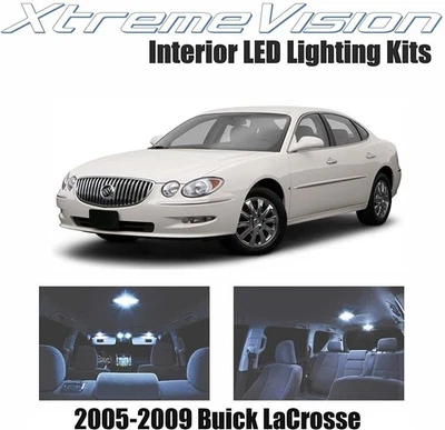LED interior Xtremevision para Buick Lacrosse 2005-2009 (12 piezas) blanco frío... Foto 1 de 4