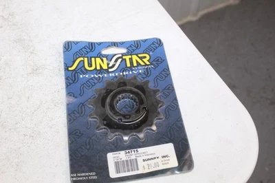 NOVO 2002 - 2016 Honda CRF450R Sunstar 15 dentes roda dentada dianteira de aço CR 250 500 - Imagem 1 de 2