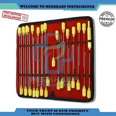 Liposuction cannulas Set of 30 pcs plastic surgery instruments - Image 1 of 3