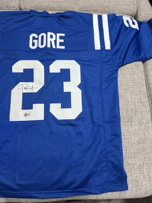 Frank Gore Signed Autograph Custom Jersey - Beckett Coa - Indianapolis Colts - Image 1 of 4