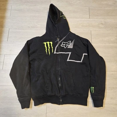 Chaqueta Fox Racing X Monster Energy Talla XXL 2XL - Forrada de Vellón - #4 Carmichael Foto 1 de 4