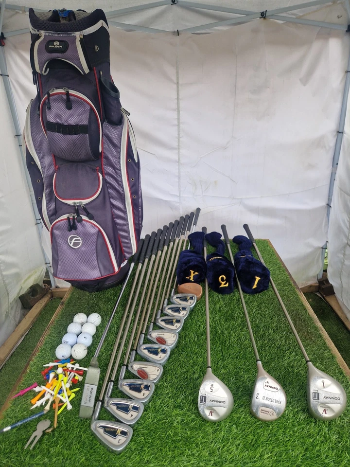Ladies Donnay Evolution Golf Club Set & Cart Bag - Ladies Flex Shafts - RH - Image 1 of 4