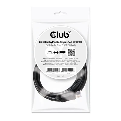 CLUB3D MiniDisplayPort™ to VGA Black Active Adapter M/F - Image 1 of 4
