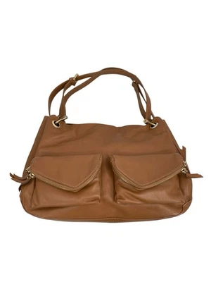 Henri Bendel Purse Bag Brown Leather Front Pockets  - Image 1 of 4