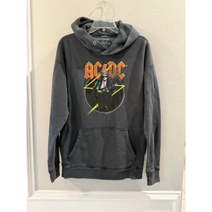 Abercrombie & Fitch AC/DC Who Made Who 1986 Tour Hoodie Sz M Grey - Picture 1 of 6