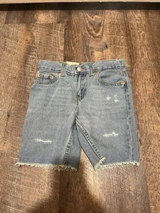 Levi's 511 Youth Denim Shorts Size 4/5 New Whit Tags - Picture 1 of 3