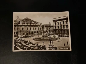 c1910 Milano Piazza Della Scala RPPC - Real Photo Postcard - Picture 1 of 3
