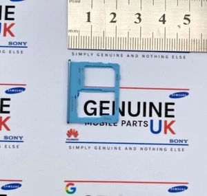 Genuino Samsung A32 5G SM-A326B Bandeja SIM Soporte para Tarjeta de Memoria Azul GH63-19393C - Imagen 1 de 3