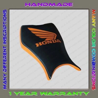 Funda asiento delantero diseño personalizado (negro + naranja) HONDA CBR1000RR 2008-2016 Foto 1 de 4