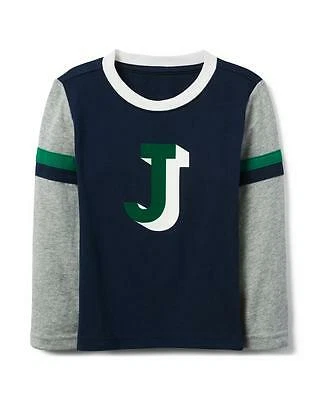* Новый * Janie и Jack - темно-синий зеленый - J длинным рукавом рубашка для мальчиков размер 12 RP $29 - Изображение 1 из 4